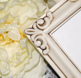 French country home decor, Farmhouse picture frames, Ivory home decor, Neutral picture frame