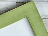 Embellished apple green wood photo frame