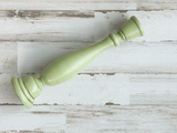 Apple green, Spring green, Green, Wooden candlestick, Wooden candle holder, Wood candlestick, Wooden candle holder, JaBella Designs