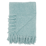 Super soft and warm, this throw blanket is suitable for any bed or sofa. It's perfect to cozy up in front of the fire on cold nights, but it also adds a lovely decorative touch to your room. It's lightweight and easy to pack, which makes it a great travel blanket too, so you can easily take it with you on a plane or car ride.   Materials: Polyester  Dimensions: 50" wide x 60" long