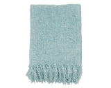 Super soft and warm, this throw blanket is suitable for any bed or sofa. It's perfect to cozy up in front of the fire on cold nights, but it also adds a lovely decorative touch to your room. It's lightweight and easy to pack, which makes it a great travel blanket too, so you can easily take it with you on a plane or car ride.   Materials: Polyester  Dimensions: 50" wide x 60" long