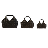 Set of 3 baskets from small to large, Black baskets, JaBella Designs