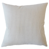 Black ticking stripe pillow, 18" to 24" sizes available, JaBella Designs