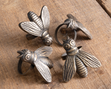 Napking rings, Honey bee napkin rings, Bumblebee napking rings, Bee kitchen decor, Bee dining decor, Antique brass, JaBella Designs, Fixer Upper style, Ballard Designs style, Fixer Upper inspired, Spring decor