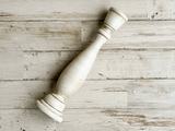 Antique white candle holder, Antique white candlestick, Ivory candlestick, Ivory candle holder, One wooden candlestick, JaBella Designs, Etsy, Shopify