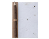 Handmade paper journal with pencil, Journal cover insert, JaBella Designs