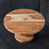 Feature homemade cupcakes, cheeses, and other delicious treats atop this lovely cake stand. Detailed with beautiful wood grain, this mango wood stand is handcrafted and features a turned wood base. Real wood is a product of nature, and as such, no two pieces are alike. Variations in grain, patterns, and color are to be expected and help create a beautiful and unique one-of-a-kind piece. This item is food safe.
Materials:
Mango wood
Dimensions:
6 1/4" high x 12" diameter
Care:
Hand-wash only