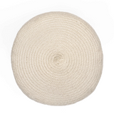 Neutral beige braided ottoman pouf
Update your home with this versatile casual ottoman. It features a creamy beige braided design and is made to withstand both indoor and outdoor conditions. This would be a great addition to a porch or living room.
Materials:
Polyester
Dimensions:
20" diameter x 14" high