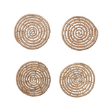 Hand-woven palm coasters, JaBella Designs