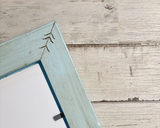 Back of ornate frame, Hand-painted frames, Robin's egg blue, Duck egg blue, JaBella Designs