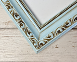 Robin's egg blue, Brown, Ornate photo frame, Ornate picture frames, Wall gallery frames, JaBella Designs