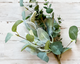 Artificial velvet lamb's ear greenery spray