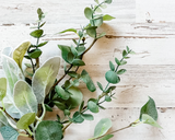 Artificial velvet lamb's ear greenery spray