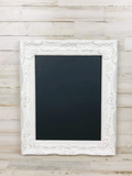 Shabby chic chalkboard, French country decor, White chalkboard, Distressed chalkboard, JaBella Designs