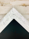 White ornate chalkboard, Wedding chalkboard, Command center chalkboard, Mud room organization, Family command center, JaBella Designs
