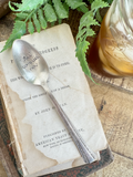Add whimsical charm to your dinnerware collection with this hand-stamped vintage spoon. Each vintage spoon is hammered and stamped with the phrase, "Y'all Come Back Now," by an artisan in Wyoming. These spoons make for lovely gifts.