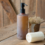 Brown apothecary soap dispenser
Our apothecary soap dispenser has a rustic design and can be filled with any liquid soap. The glass is frosted and has ''artsmoth tonic'' written on the front. Add this soap dispenser to a spa gift set for a wonderful collection.
Materials:
Glass, plastic, metal
Dimensions:
3" diameter x 9 1/2" high