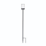 Tall outdoor iron candle holder yard stake