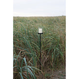 Tall outdoor iron candle holder yard stake