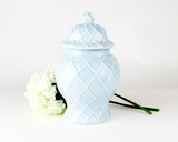 Blue textured ginger jar
Introducing this elegant ginger jar that is perfect for adding a touch of classic beauty to your interior design. This lovely jar features an intricate textured pattern and removable lid. It is ideal for enhancing any collection of home decor, no matter the theme. Use as a standalone piece, showing off a freshly picked bouquet of flowers or combine it with the matching small and extra-large jars for an even more spectacular effect.