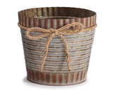 Pot cover, Metal pot cover, Rustic flower pot, Farmhuse pot cover, Planters, Fixer Upper style, JaBella Designs
