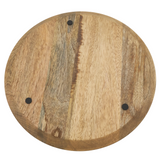 Natural wood plate charger
Set a charming, rustic table with these wooden round charger plates. They work well with a very wide range of dinnerware and add a raw touch to your table setting. The wooden construction gives texture to each place setting. 
Materials:
Wood, felt pads
Dimensions:
13" diameter