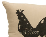 Neutral 'The Roost' small accent pillow