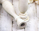Antique White, Candlesticks, Candle Holders, Taper Candle Holders, Spindle Candlesticks, White Candle Holders, Wooden Candlesticks, Painted Candlesticks, Farmhouse, Cottage Chic, Shabby Chic, Fixer Upper Style, JaBella Designs, Home Decor, Etsy