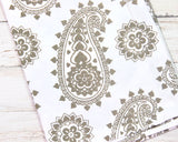 Brown paisley kitchen dish towels, Neutral kitchen decor, JaBella Designs, Murfreesboro