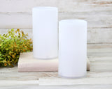 Pillar Candles, White, Set of Candles, Candle Set, LED, LED Candles, Farmhouse, Decor, Home, JaBella Designs