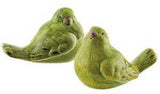 Add a little charm to your tiered tray or a living room table with these adorable birds. Sold in complementary pairs, each bird is painted in a vibrant green color with a crackled finish. Pair these with our other green home decor to complete the look.<br>