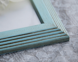 Robin's egg blue picture frame, Wooden 5x7 frame, Wooden 4x6 frame, Painted 8x10 frame, 11x14 wood frame