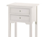White wood table, Side table, End table, White farmhouse furniture, Fixer Upper style, Rustic farmhouse, Country living, Teen bedroom decor, Kids bedroom decor, Guest bedroom furniture, Furniture for the home, JaBella Designs