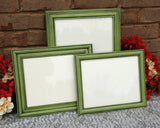 Set of country green picture frames