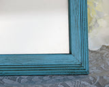 Aqua Blue Frames, 4x6 Wood Frame, Picture Frames, Photo Frames, Boho Chic, Kids Decor, Wall Gallery Frames, JaBella Designs, Etsy, Made in the USA, Blue picture frames, Blue gallery frames, Light blue, Coastal blue decor