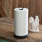 Industrial metal ring paper towel holder