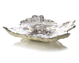Iridescent handmade decorative oyster bowl