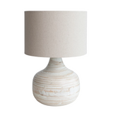 Whitewashed bamboo table lamp, JaBella Designs