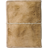 Brown leather bound embossed bee journal