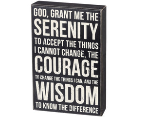 Black box with white text containing a quote on a white background