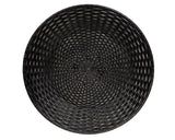 Decorative antiqued black basket weave plate