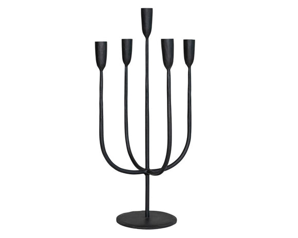 Black candelabra, Iron candle holder, Black candelabra, Table centerpiece, Modern farmhouse, Minimalism, JaBella Designs