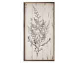 Chippy whitewashed rustic branches artwork