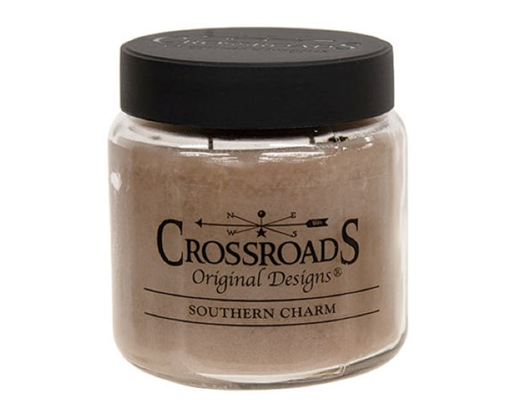 The Southern Charm Jar Candle is a hand-poured candle made of high-quality paraffin wax. This candle has two lead-free wicks for a slow and even burn, lasting 80-100 hours. The candle features the bright scent of bergamot and black vanilla layered with fruit and perfumed florals. It includes a black plastic lid to preserve the original aroma. Pair this candle with a candle ring or mat for a decorative display. 