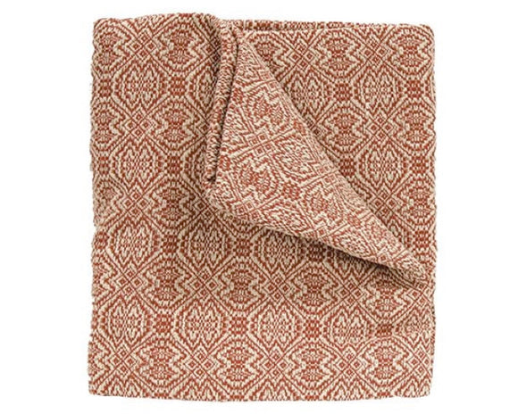 Geometric burnt orange throw blanket

Featuring an intricate cream and orange pattern design, this throw blanket is perfect for a cozy lake house or cabin. This blanket is also great for fall.

Materials:
100% Cotton

Dimensions:
52