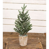 Frosted pine tree, Faux pine tree, Christmas tree for the table, JaBella Designs