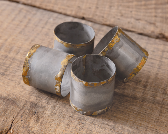 Napkin rings, Gold and galvanized metal napkin rings, Napkin holders, JaBella Designs