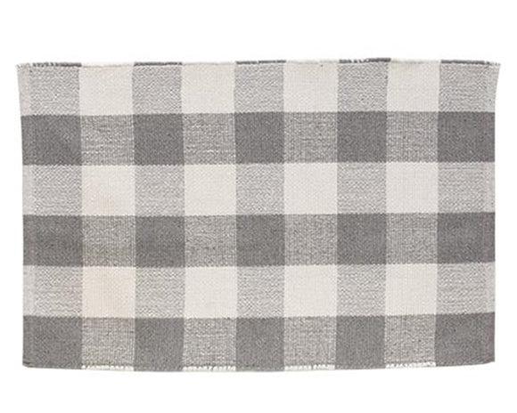 Gray and white buffalo check rug, Gray and white accent rug, Gray doormat, Farmhouse rugs, Small accent rugs, Southern Living style, Murfreesboro