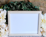 Ivory hand-painted wooden diploma frame