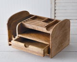 Wooden desk organizer with drawer

Meticulous design with attention to detail, this wood desk organizer has it all. It is made from solid mango hardwood and has a drawer, small shelf, book nook, three small office supply holders, and a pen holder. This is a great choice for a dorm room or small office.

Materials:
Wood

Dimensions:
8 1/2" high x 9 3/4" deep x 14 1/2" wide